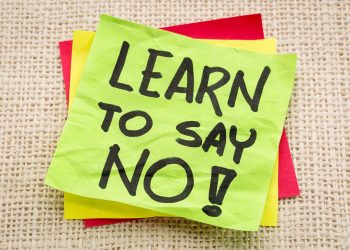 Learn how to say no