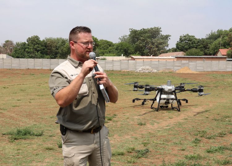 Nuwe DJI T100 vlieg van AgTech@NWK se rakke