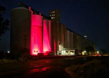 NWK belig silo’s pienk ter ondersteuning van Borskankerbewustheidsmaand